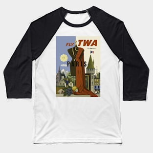 A flight to Paris Baseball T-Shirt